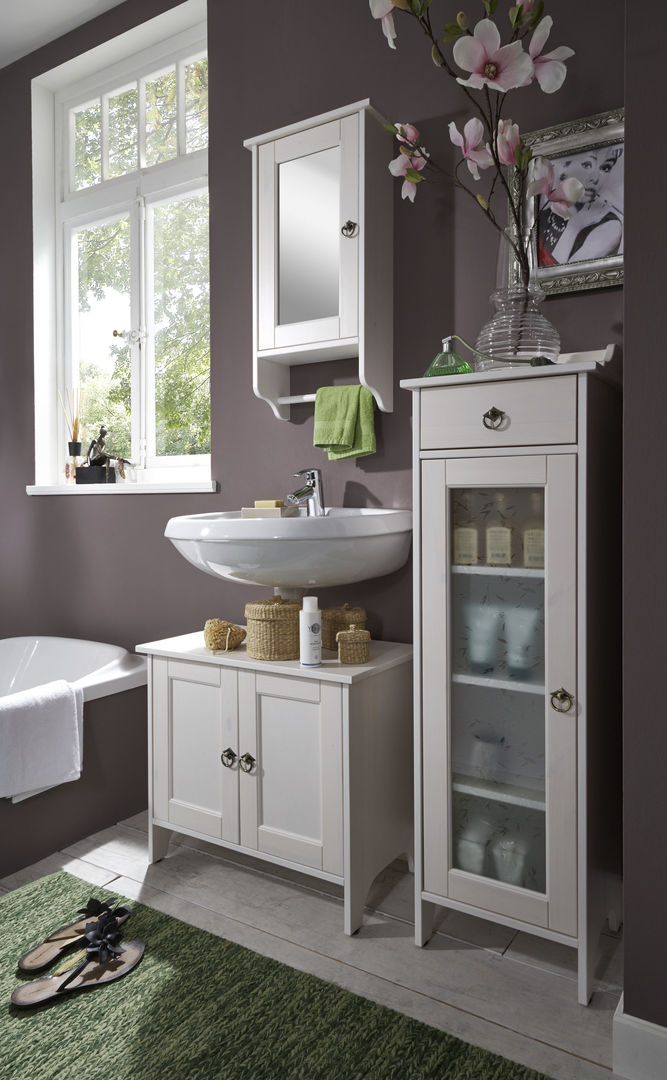 Badezimmermöbel für ein natürliches Ambiente, allnatura allnatura 浴室 儲藏櫃