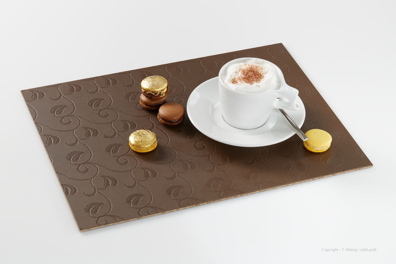 Tischset 'Floral choco', tafel-gold tafel-gold Modern dining room Accessories & decoration