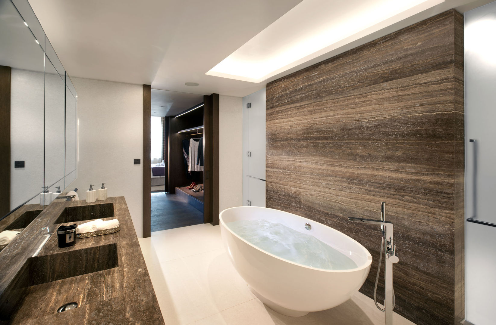 Project 4 Connaught Place, Marble Arch, Flairlight Designs Ltd Flairlight Designs Ltd Salle de bain moderne Eclairage