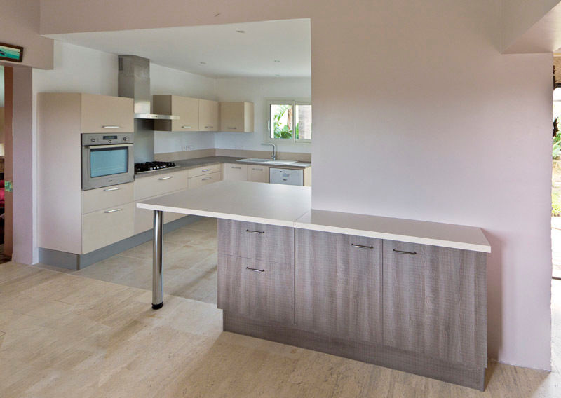 rénovation partielle d'une maison d'habitation et ses abords, Atelier RnB Atelier RnB Modern kitchen