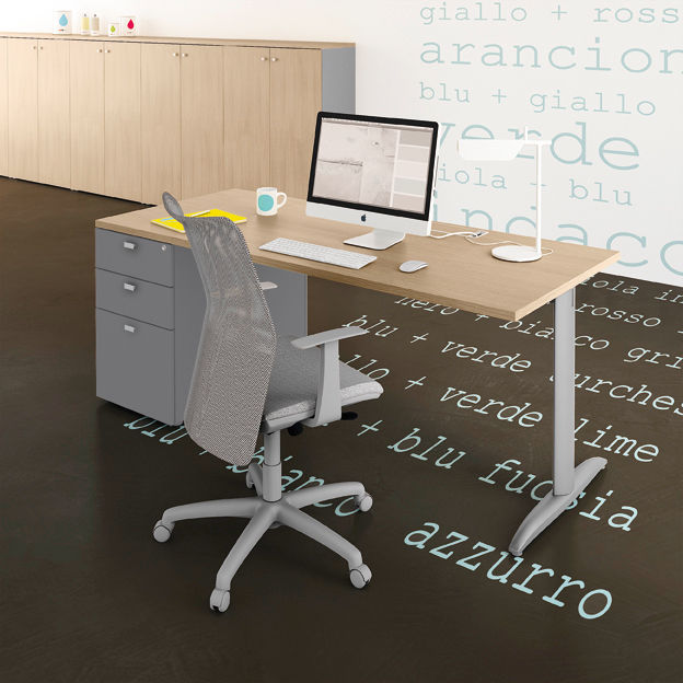 Operative desk KOROS Line Kit Ruang Studi/Kantor Minimalis Desks