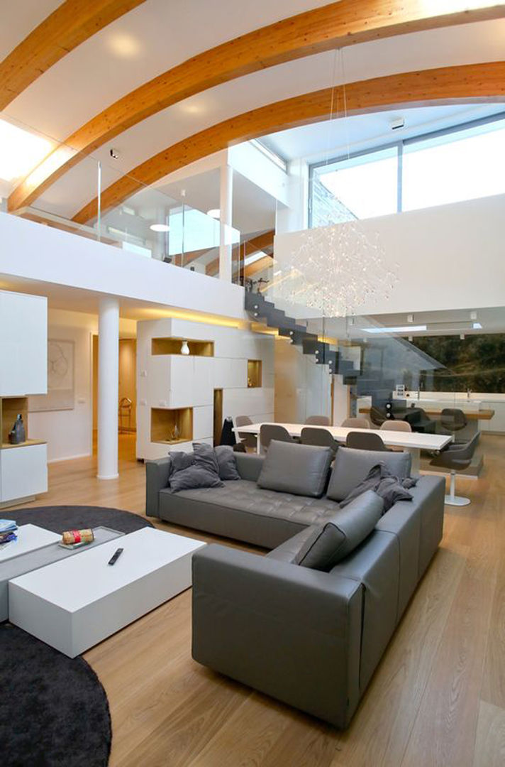 Casa AC, davide prandin / architetto davide prandin / architetto Modern Living Room