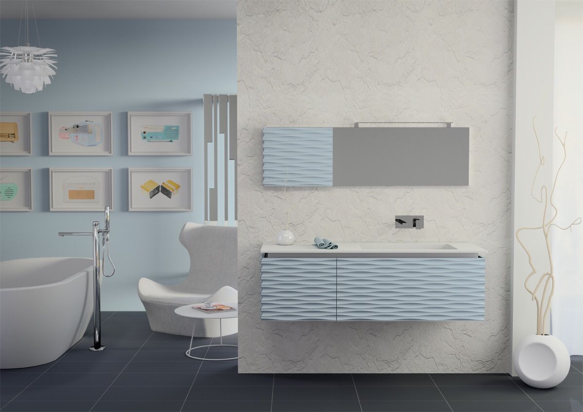 3D, krayms A&D - Fa&Fra krayms A&D - Fa&Fra Minimal style Bathroom MDF Storage