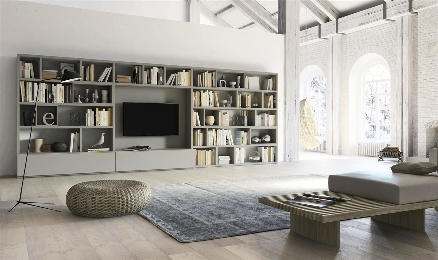 Molto più che librerie, Mobilificio Marchese Mobilificio Marchese Modern living room TV stands & cabinets
