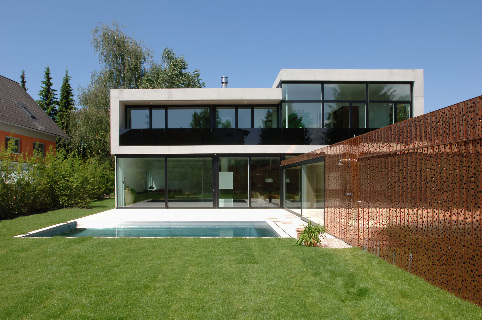 Einfamilienhaus in Lustenau / Österreich, Früh Architekturbüro ZT GmbH Früh Architekturbüro ZT GmbH منازل