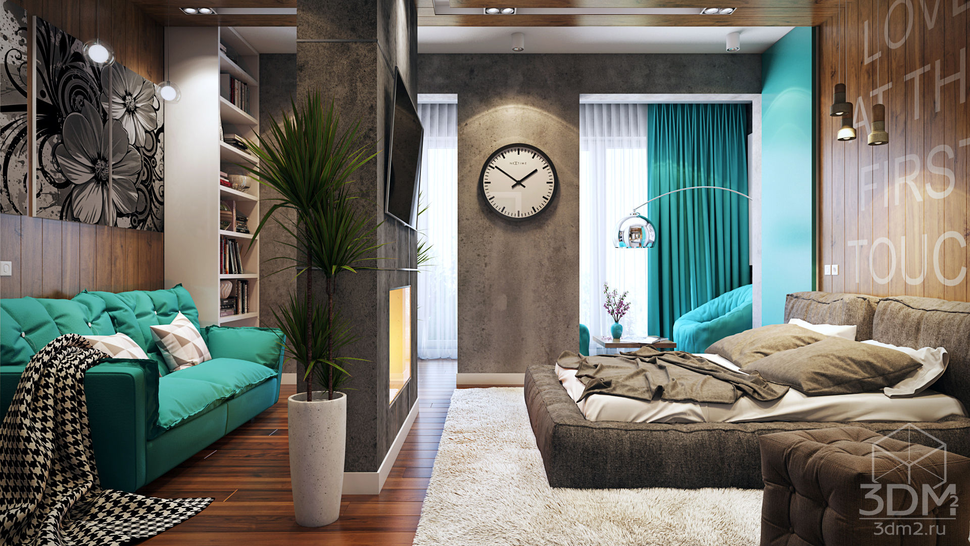 homify Industrial style bedroom