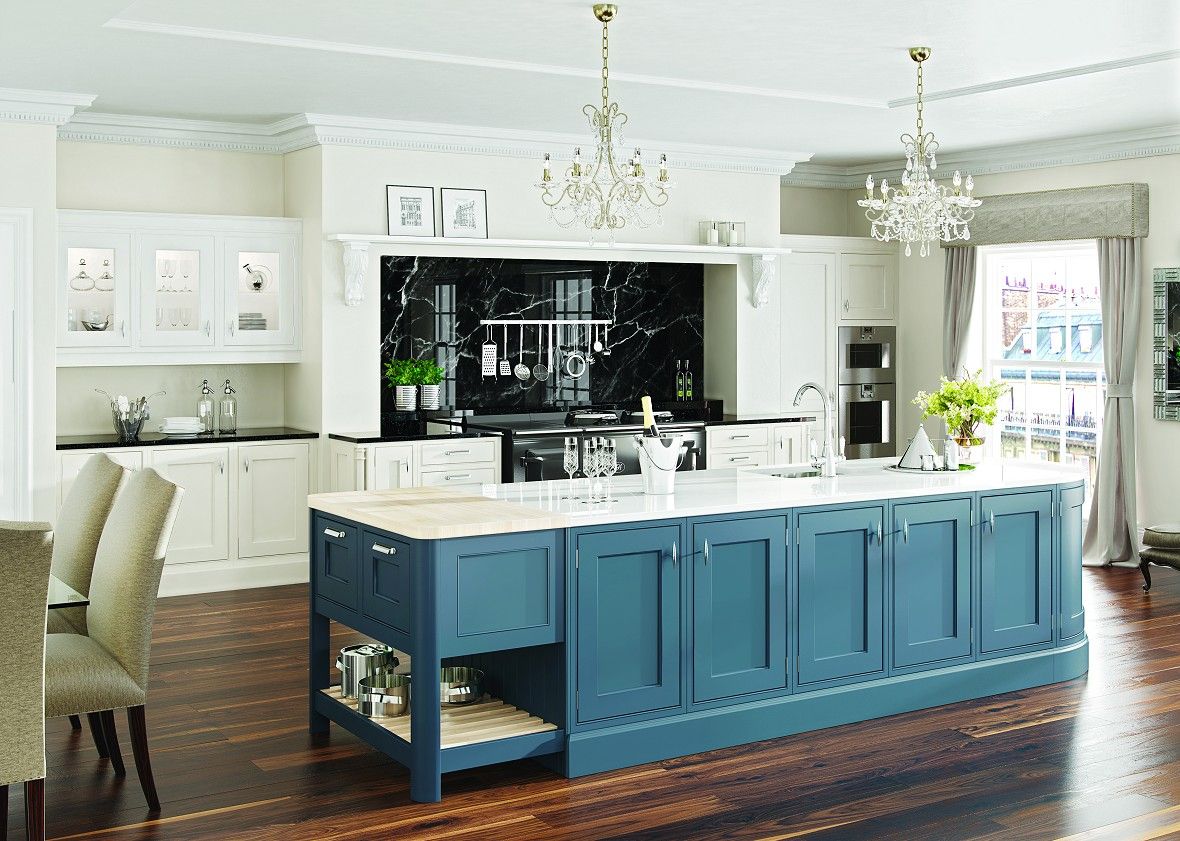The Audley Collection - Burlington Shaker Deseo Classic style kitchen Cabinets & shelves