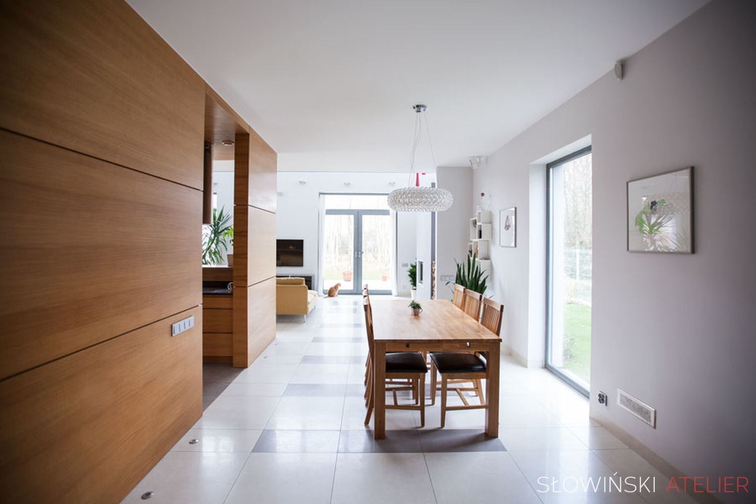 Dom jednorodzinny - Makowa, Atelier Słowiński Atelier Słowiński Minimalist dining room