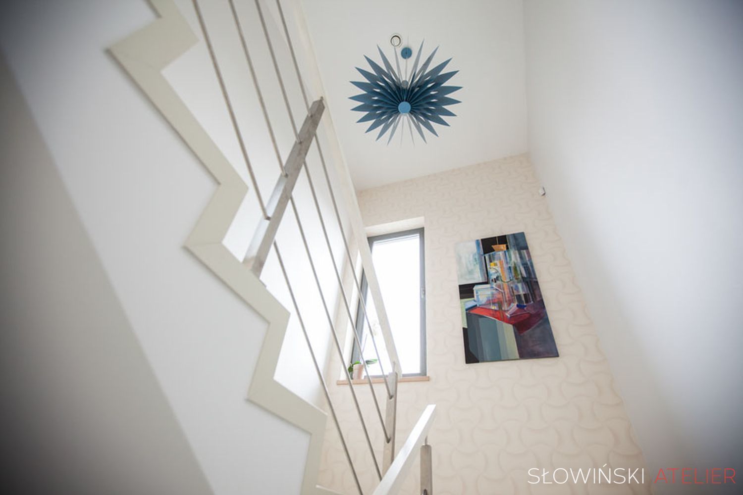Dom jednorodzinny - Makowa, Atelier Słowiński Atelier Słowiński Minimalist corridor, hallway & stairs