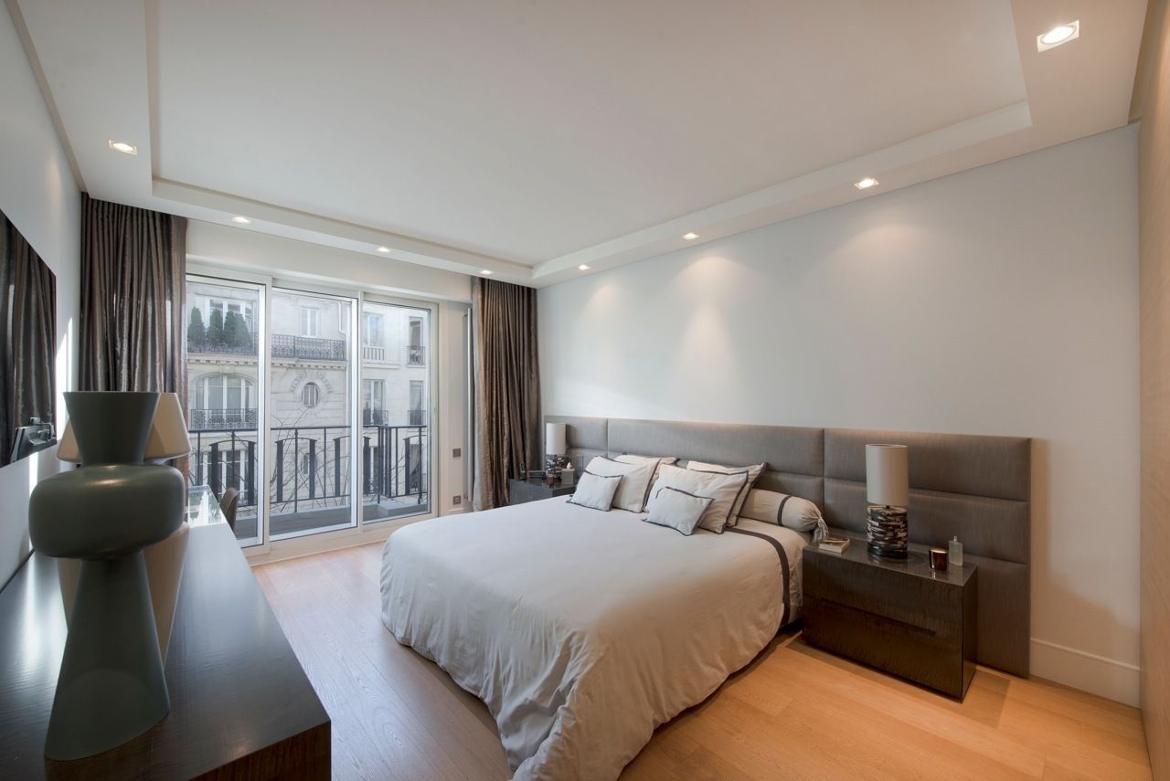 Appartement Paris XVI, Atelier TO-AU Atelier TO-AU Modern style bedroom