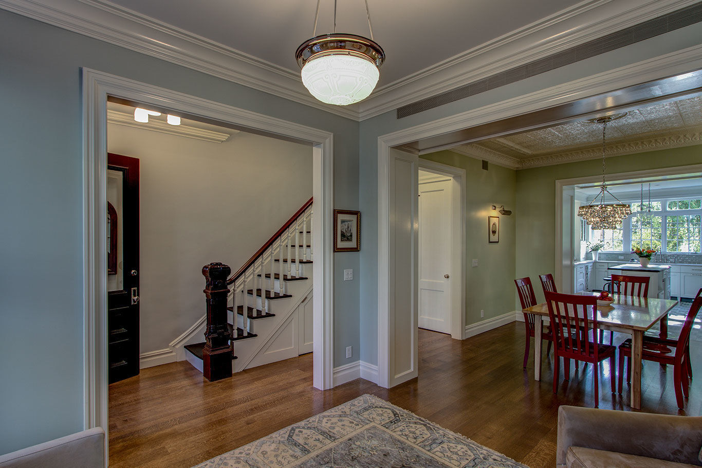 Brooklyn Townhouse, Ben Herzog Architect Ben Herzog Architect Classic style corridor, hallway and stairs