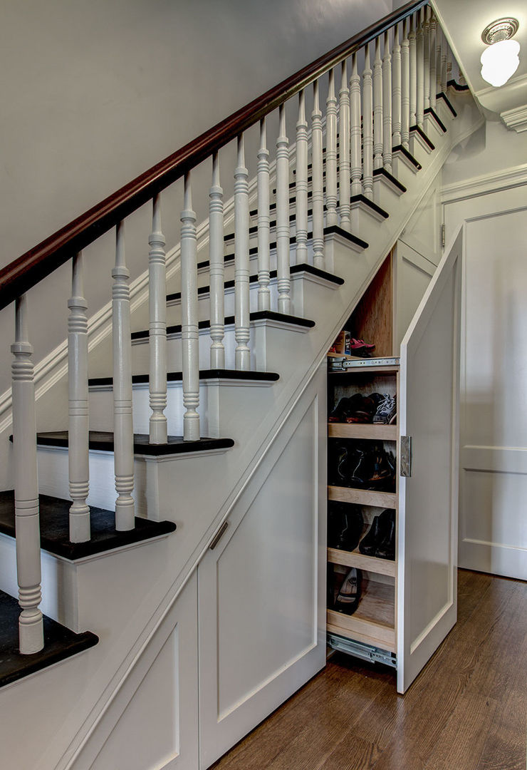 Brooklyn Townhouse, Ben Herzog Architect Ben Herzog Architect Classic style corridor, hallway and stairs