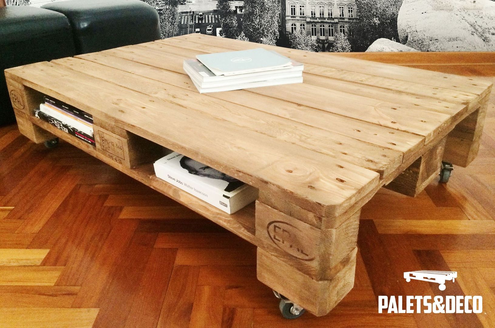 Palets&Deco, Palets&Deco Palets&Deco Ruang Keluarga Gaya Rustic Side tables & trays