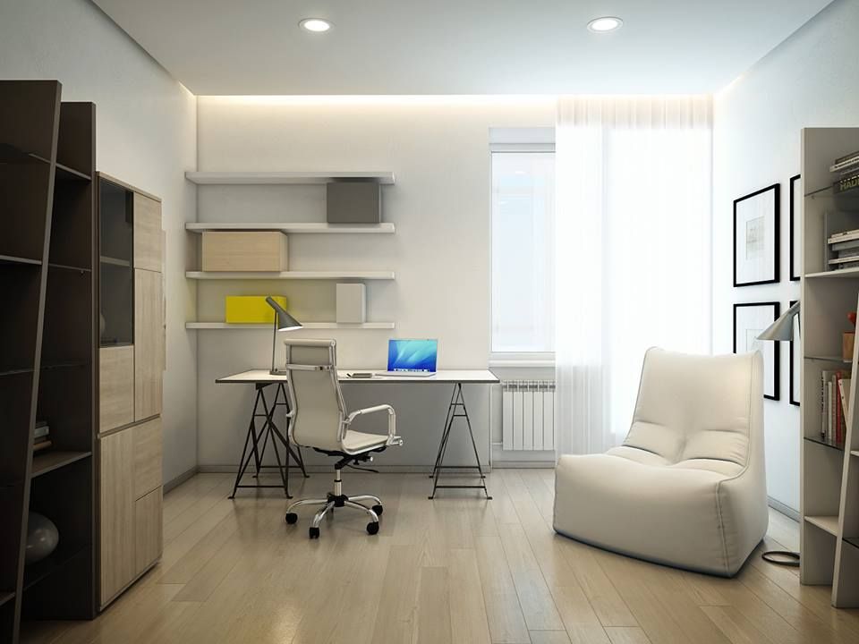 Apartment in Tomsk, EVGENY BELYAEV DESIGN EVGENY BELYAEV DESIGN Ausgefallene Arbeitszimmer