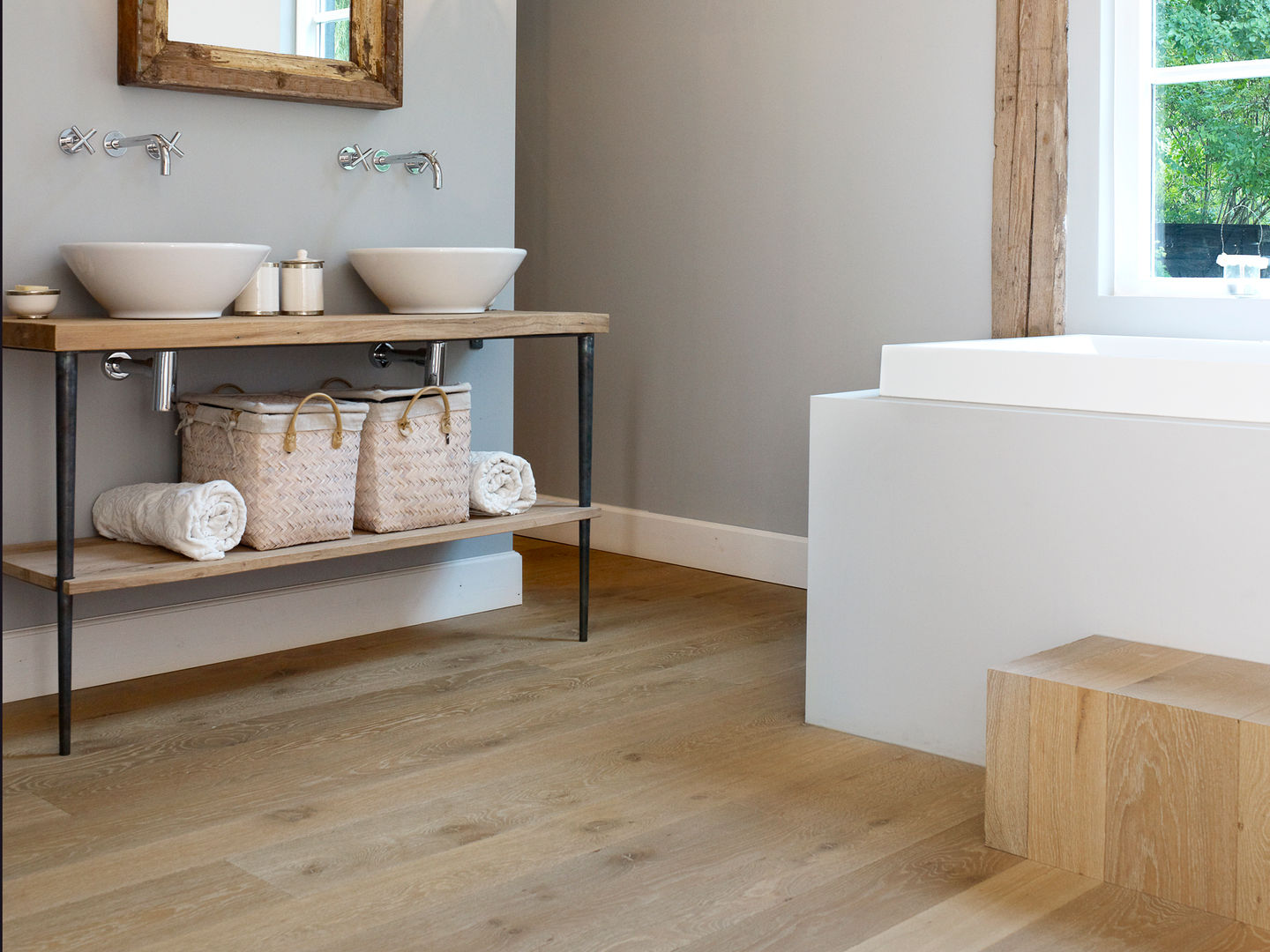 Landelijk wonen, Nobel flooring Nobel flooring Country style bathroom