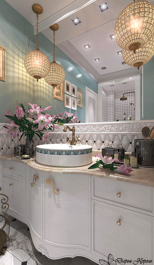 Bathroom "Provence", Your royal design Your royal design Baños de estilo clásico