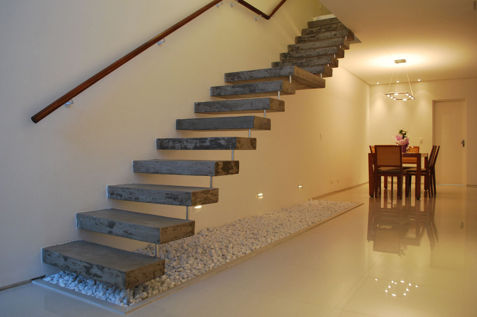 Projeto Residêncial Manuel, ArkDek ArkDek Eclectic style corridor, hallway & stairs