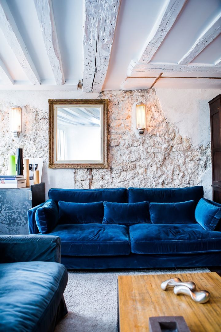 Appartement Montorgueil Paris, Hélène de Tassigny Hélène de Tassigny Eclectic style living room