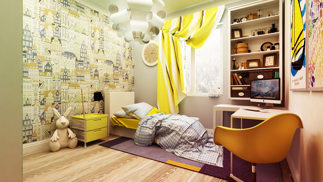 Дизайн проект квартиры г. Нижний Новгород, Apolonov Interiors Apolonov Interiors Dormitorios infantiles