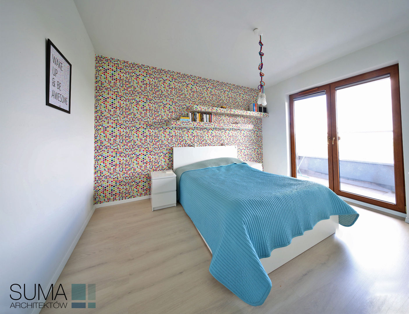 ​MODERN ONE SUMA Architektów Scandinavian style bedroom