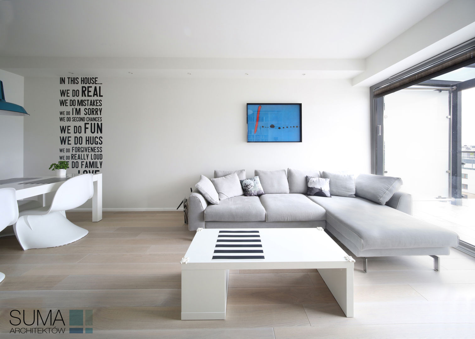 ​MODERN ONE SUMA Architektów Scandinavian style living room