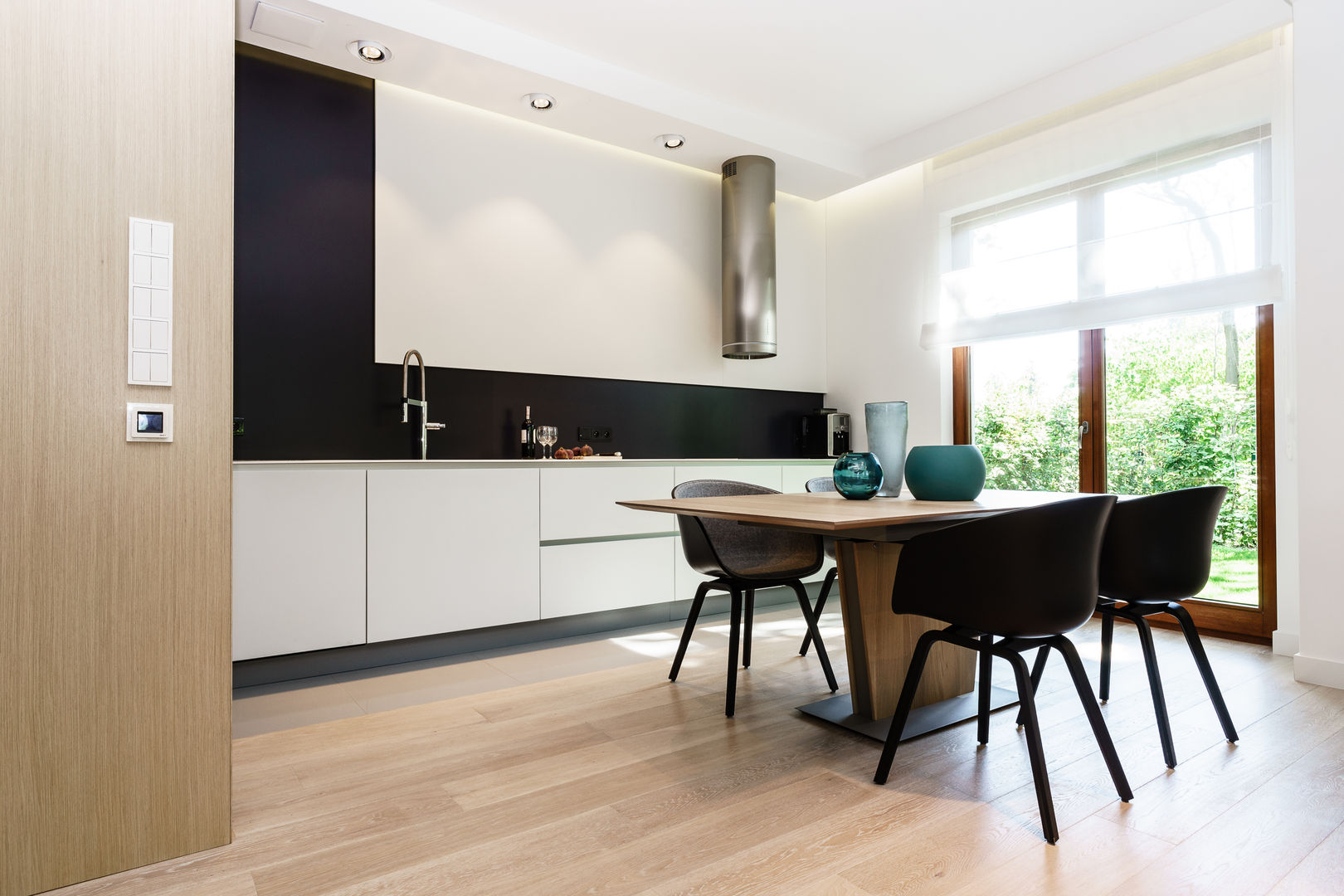 Mieszkanie prywatne 4 pokoje - Nowe Orłowo - Invest Komfort - Gdynia Orłowo, Anna Maria Sokołowska Architektura Wnętrz Anna Maria Sokołowska Architektura Wnętrz Minimalist kitchen