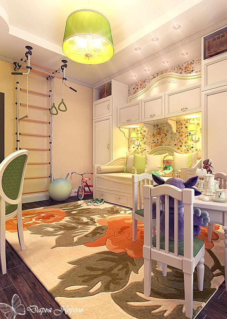 children's room for girls, Your royal design Your royal design Stanza dei bambini in stile rurale