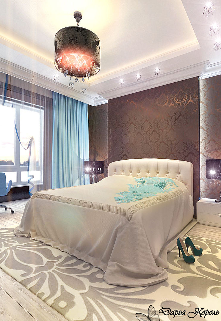 Parents' bedroom, Your royal design Your royal design Спальня в эклектичном стиле