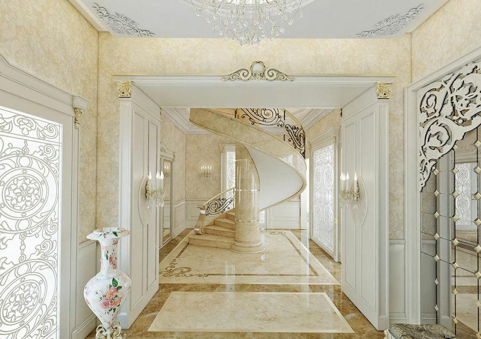 homify Classic corridor, hallway & stairs