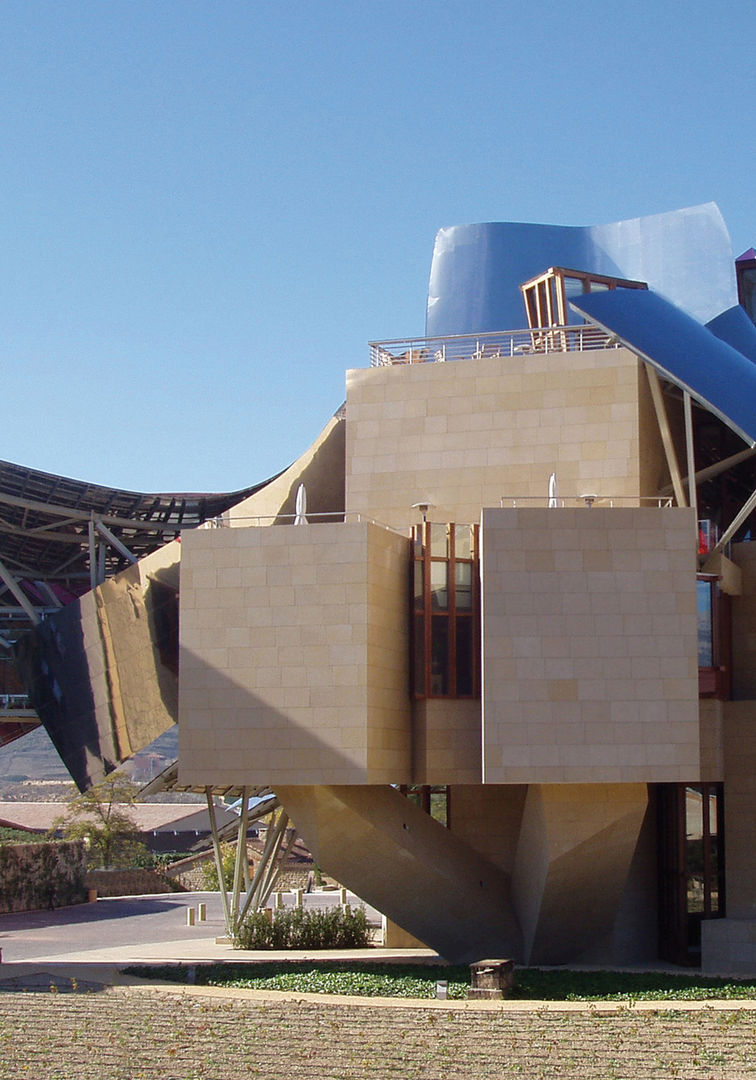 City Of Wine Complex Marqués De Riscal (Gehry Partners LLC) - BEIGE PINAR sandstone, ARENISCAS STONE ARENISCAS STONE Коммерческие помещения Гостиницы