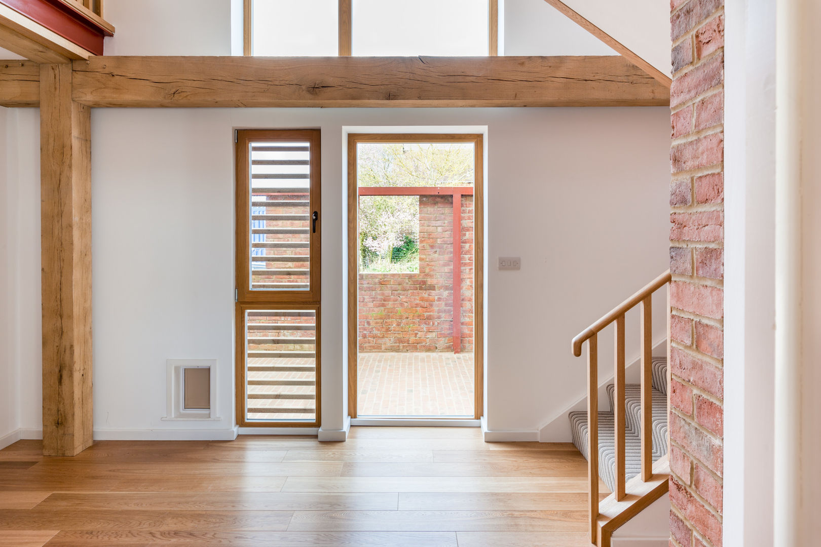 Hall homify Country style corridor, hallway& stairs