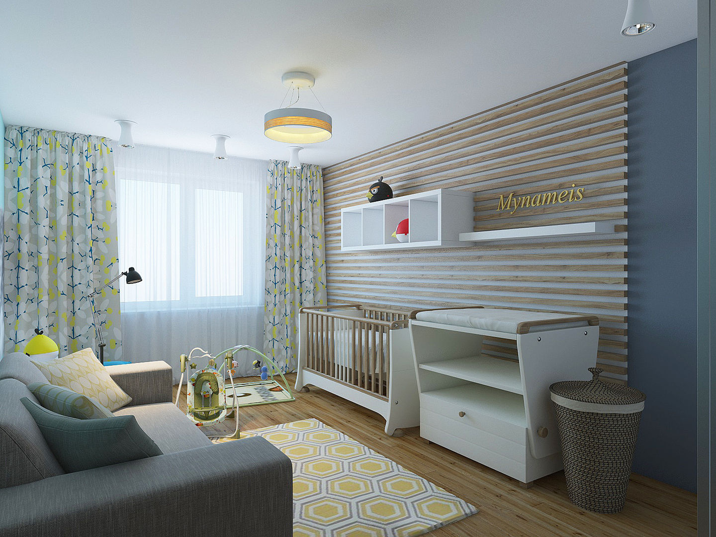 Квартира в экостиле в Санкт-Петербурге, olegkurgaev design olegkurgaev design Scandinavian style nursery/kids room