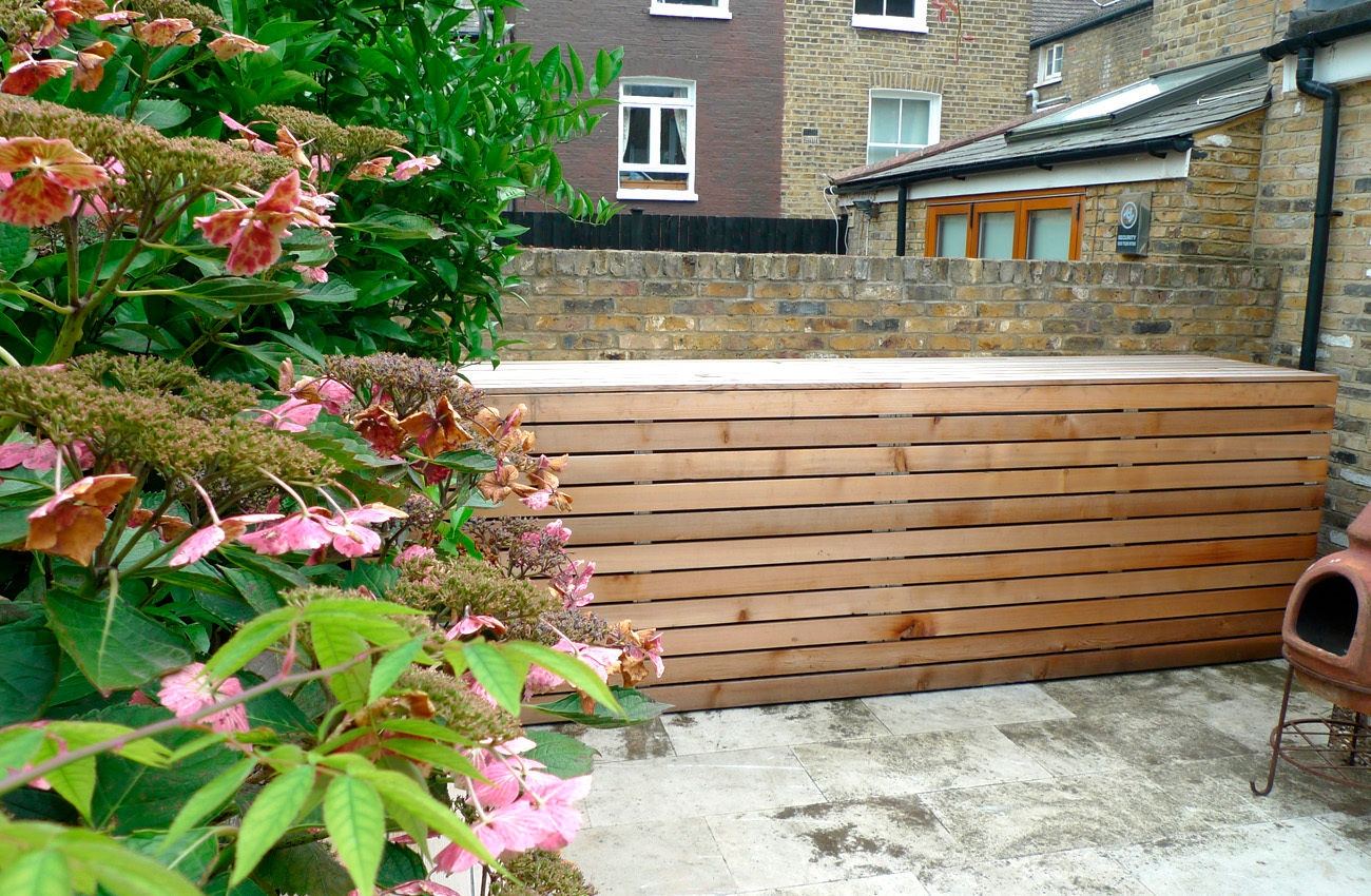 Garden storage wayne maxwell Modern Garden