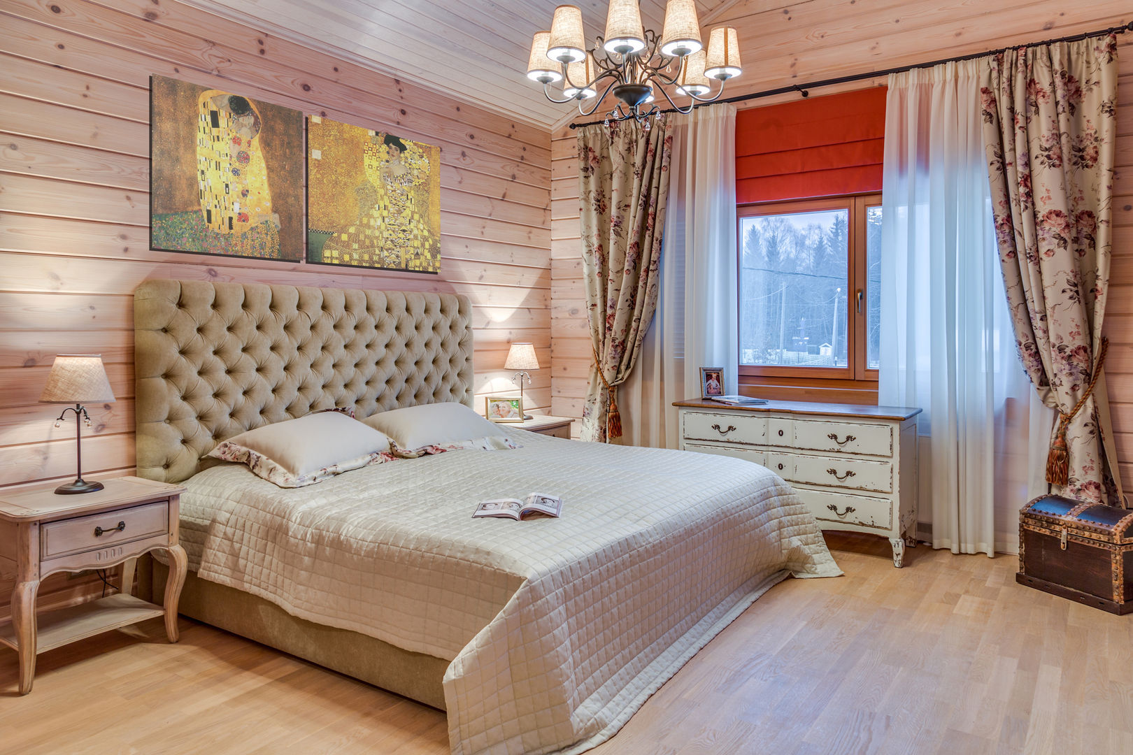 Интерьеры загородного дома из клееного бруса, Be In Art Be In Art Scandinavian style bedroom