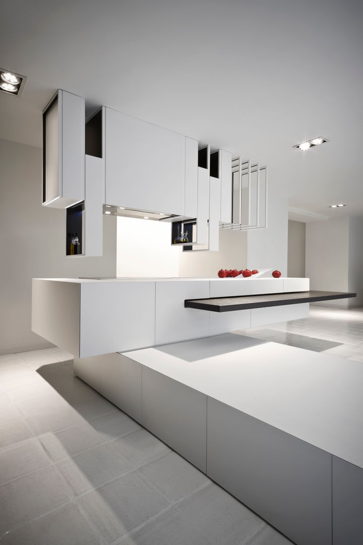 The Cut Kitchen, Alessandro Isola Ltd Alessandro Isola Ltd Nhà bếp phong cách hiện đại Bench tops