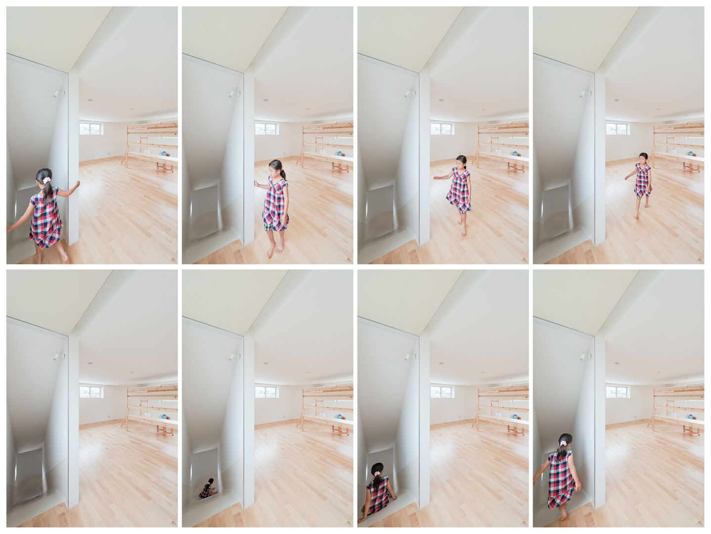 SLIDE HOUSE, LEVEL Architects LEVEL Architects 미니멀리스트 복도, 현관 & 계단