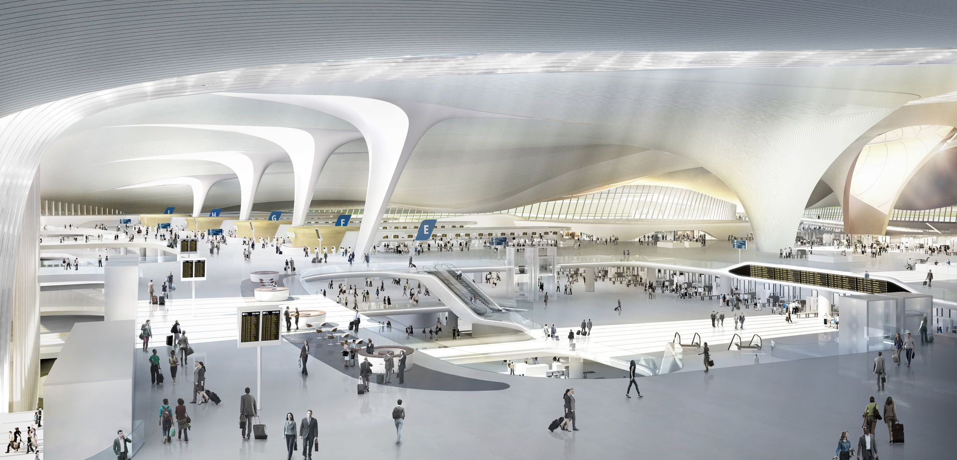 Beijing Daxing International Airport, Zaha Hadid Architects Zaha Hadid Architects 商業空間 空港