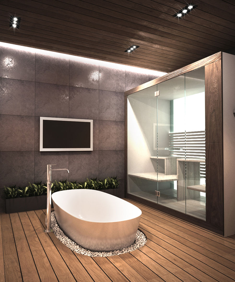 ЭНЕРГОЭФФЕКТИВНЫЙ ДОМ ГР-2, Grynevich Architects Grynevich Architects Minimalist style bathroom