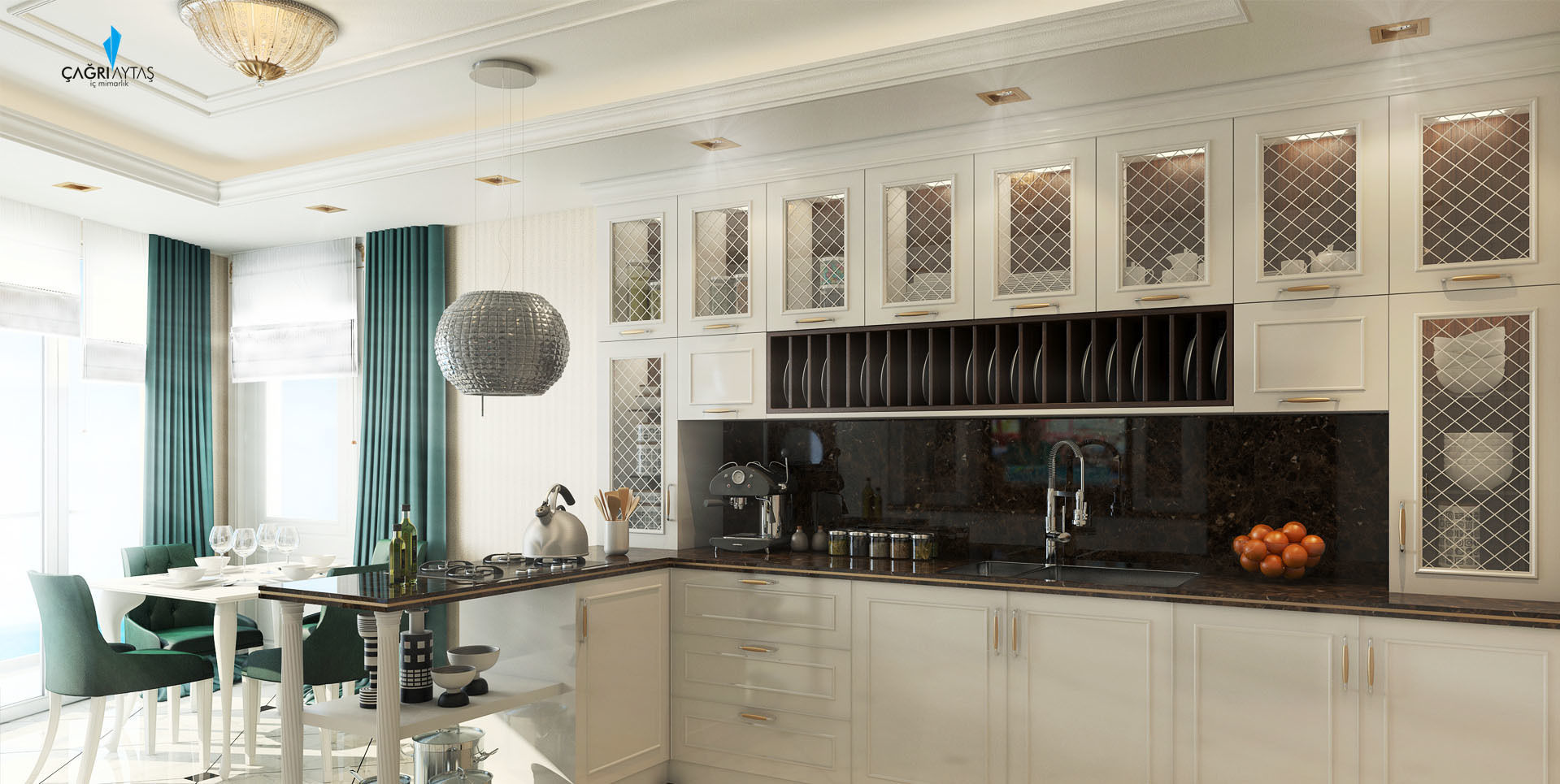 YILDIZ PLAZA PREMIUM, Çağrı Aytaş İç Mimarlık İnşaat Çağrı Aytaş İç Mimarlık İnşaat Kitchen