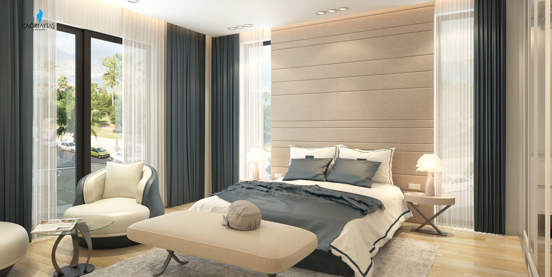 DE LIFE HOMES, Çağrı Aytaş İç Mimarlık İnşaat Çağrı Aytaş İç Mimarlık İnşaat Modern Bedroom