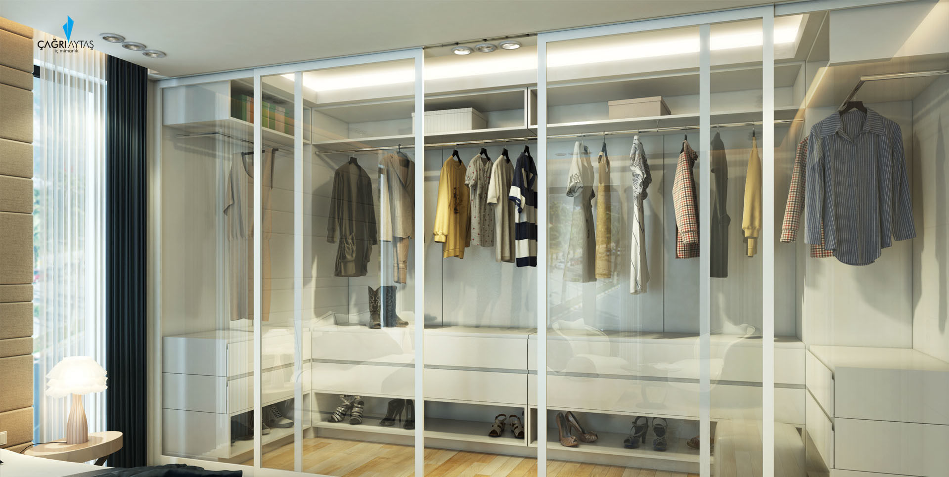 DE LIFE HOMES, Çağrı Aytaş İç Mimarlık İnşaat Çağrı Aytaş İç Mimarlık İnşaat Modern dressing room