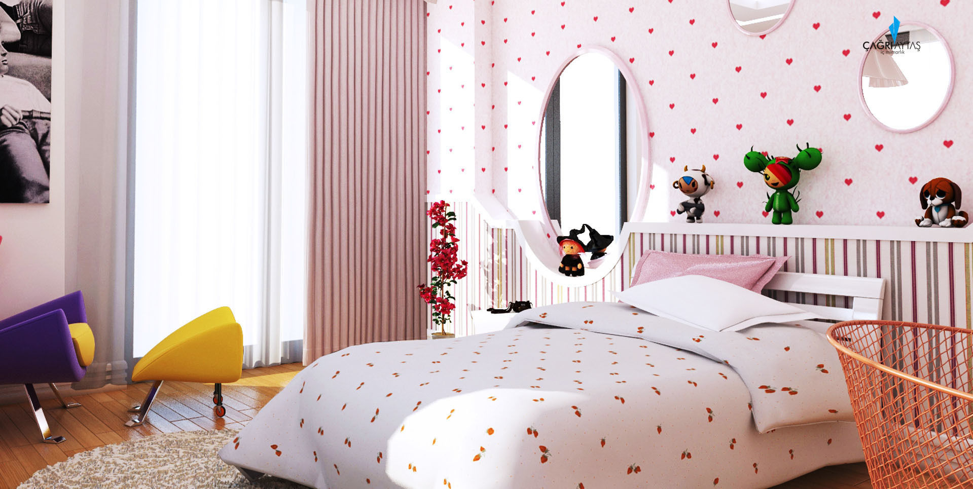 HANEDAN KONUTLARI, Çağrı Aytaş İç Mimarlık İnşaat Çağrı Aytaş İç Mimarlık İnşaat Modern nursery/kids room