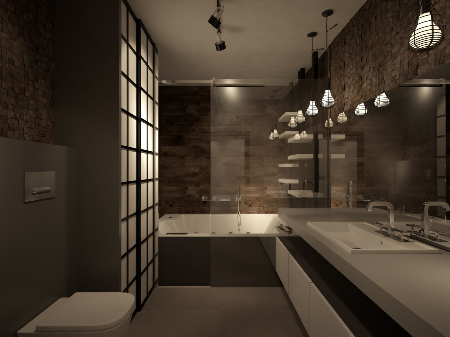 Квартира 200 кв.м. ЖК Европейский г. Краснодар, Room Краснодар Room Краснодар Industrial style bathroom