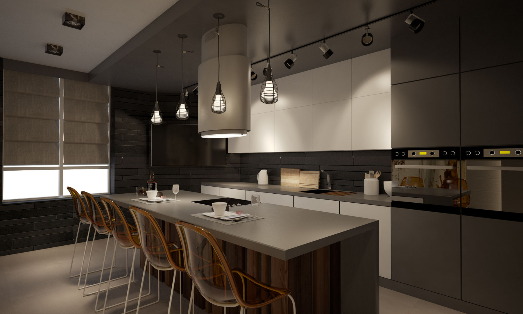 Квартира 200 кв.м. ЖК Европейский г. Краснодар, Room Краснодар Room Краснодар Industrial style kitchen