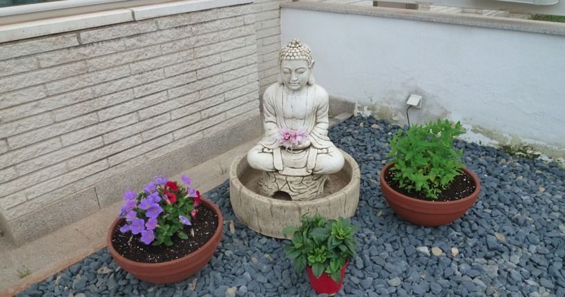 Feng Shui en una vivienda de Premià de Dalt, Cristina Jové Cristina Jové Asian style garden
