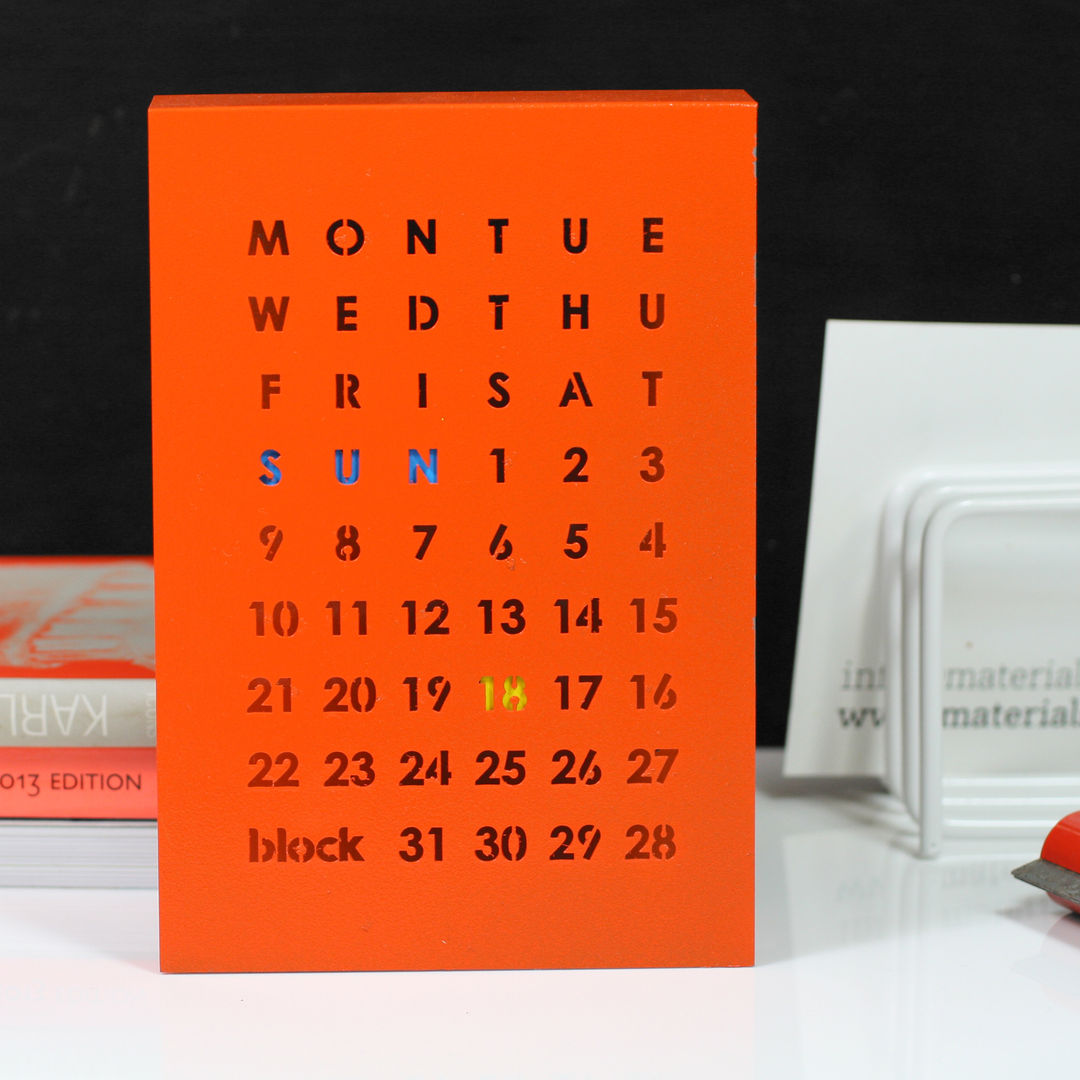 Perpetual Calendar , Block Design Block Design Dormitorios minimalistas Decoración y accesorios