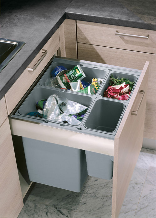 Pull out waste bins Urban Myth Moderne Küchen Aufbewahrung und Lagerung