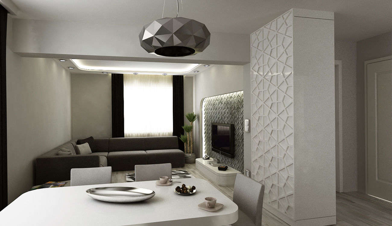 N.Ö. EVİ, Niyazi Özçakar İç Mimarlık Niyazi Özçakar İç Mimarlık Livings modernos: Ideas, imágenes y decoración