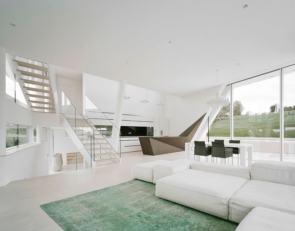 Villa Freundorf / Österreich, project a01 architects, ZT Gmbh project a01 architects, ZT Gmbh Modern living room