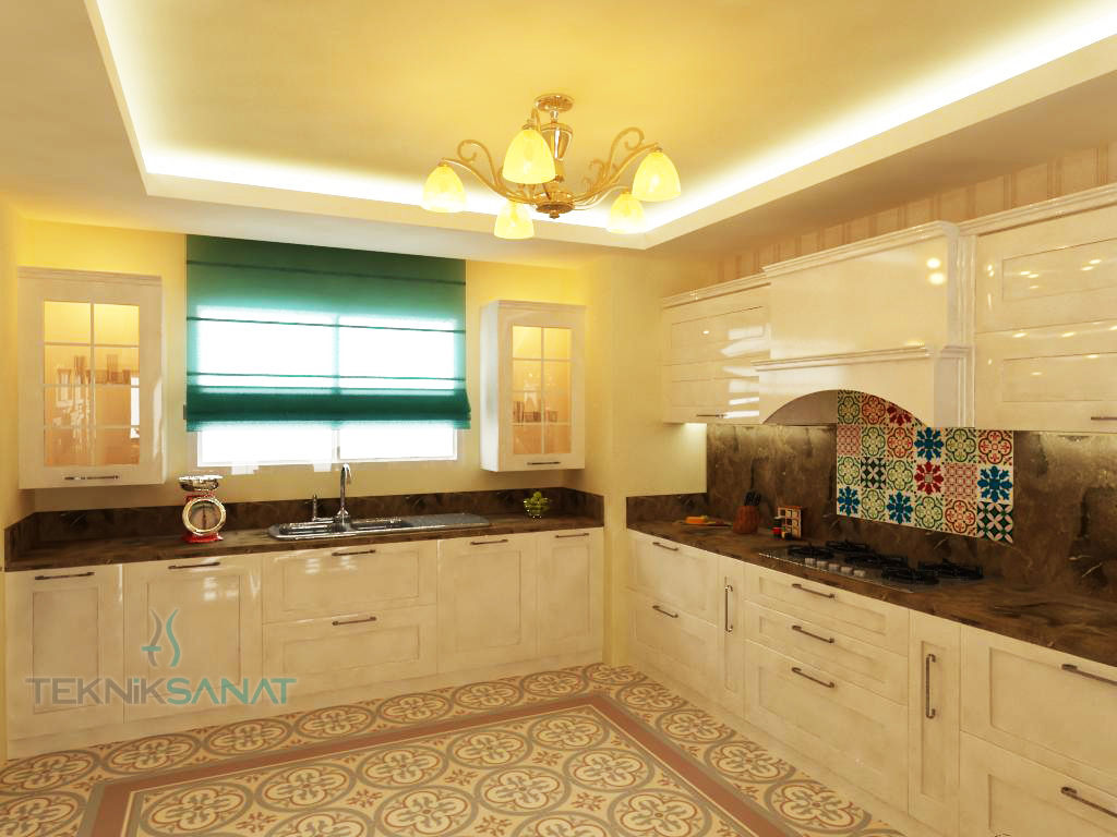 K. YILMAZ EVİ, Teknik Sanat İç Mimarlık Renovasyon Ltd. Şti. Teknik Sanat İç Mimarlık Renovasyon Ltd. Şti. Kitchen